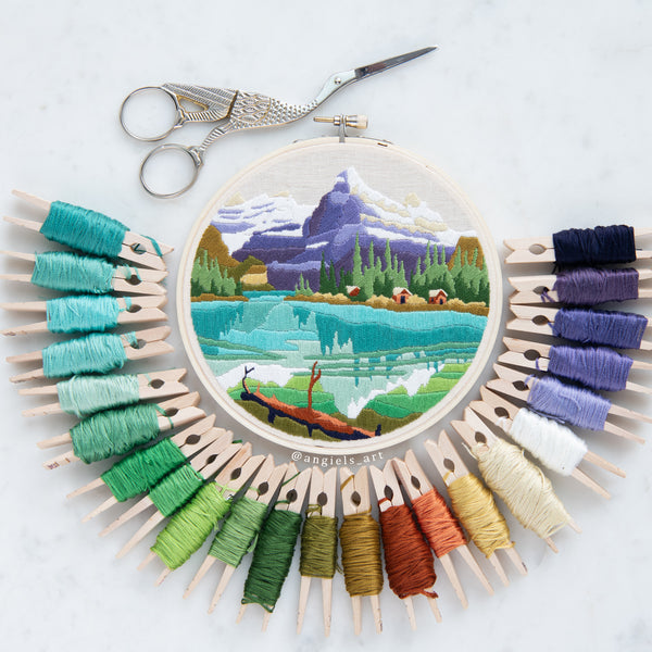 Lake O'Hara DIY Embroidery Kit