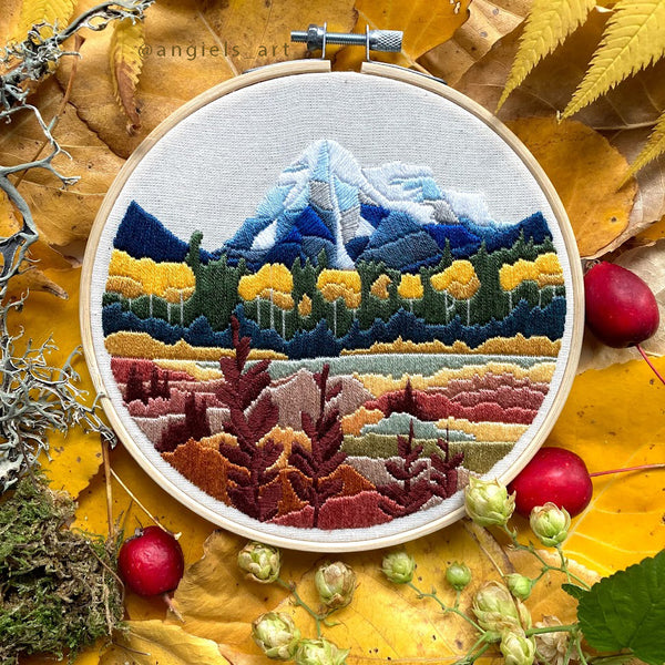 Mount Robson Autumn DIY Embroidery Kit