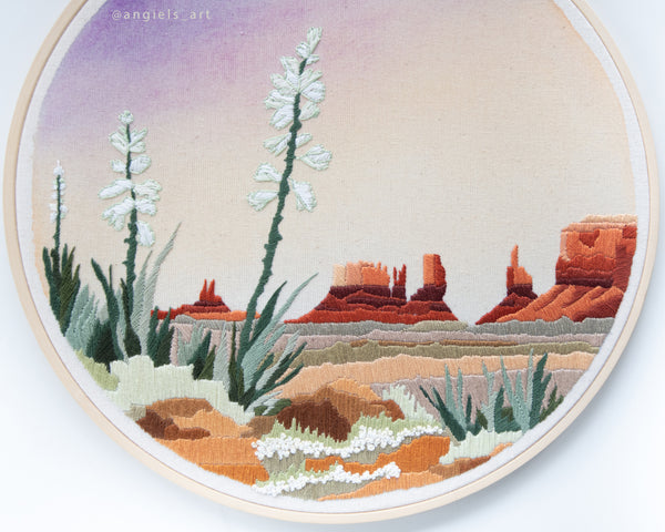 Monument Valley Original Embroidery