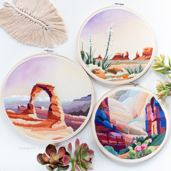 Monument Valley Original Embroidery