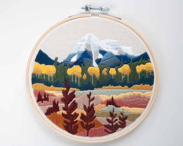 Mount Robson Autumn DIY Embroidery Kit