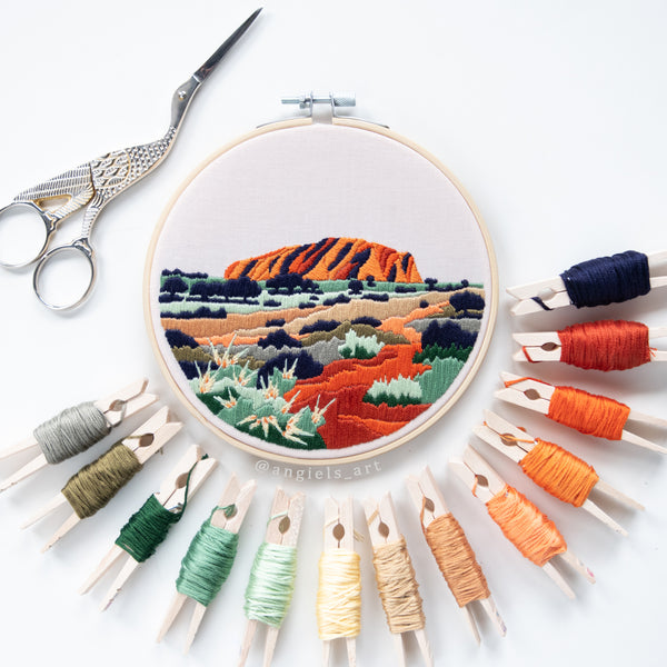 Uluru Embroidery PDF Pattern