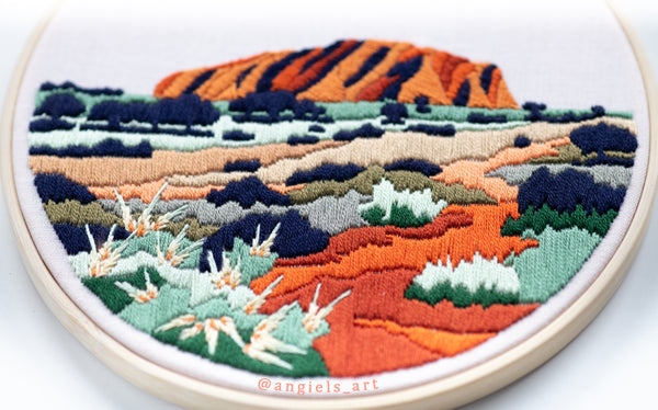 Uluru Embroidery PDF Pattern