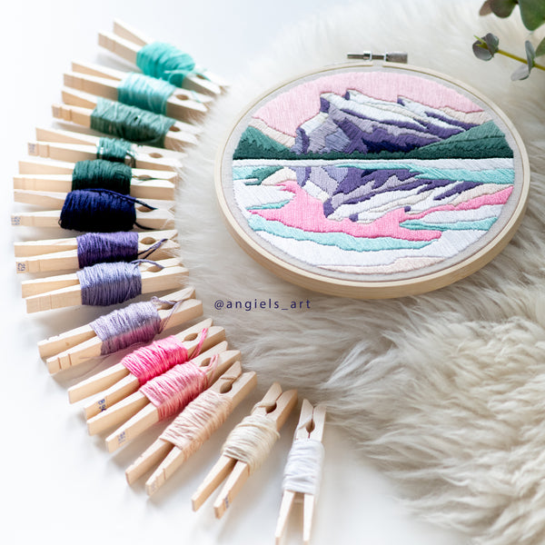 Mount Rundle Embroidery PDF Pattern