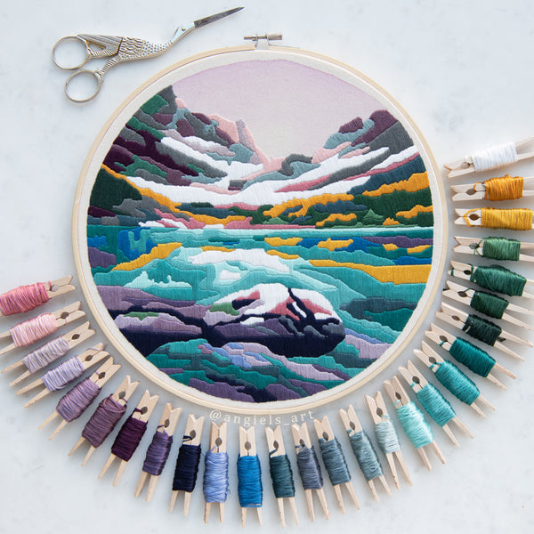 Skoki Lakes Original Embroidery