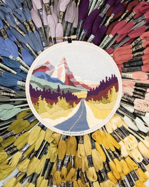 Icefields Parkway DIY Embroidery Kit