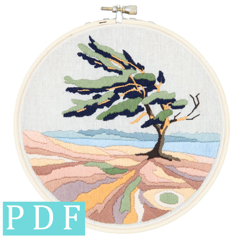 Windswept Pine PDF Pattern