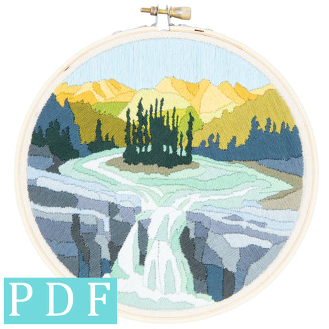 Sunwapta Falls PDF Pattern