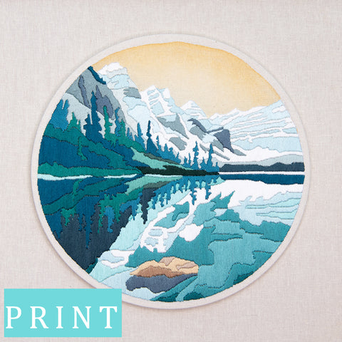 MORAINE LAKE Art Print