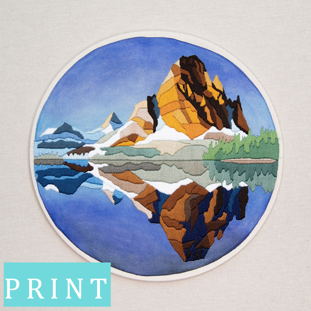 SUNBURST PEAKS Art Print