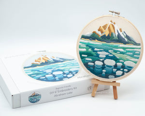 Abraham Lake DIY Embroidery Kit