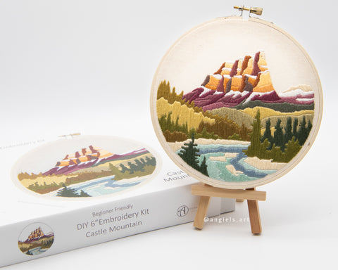 Castle Mountain DIY Embroidery Kit