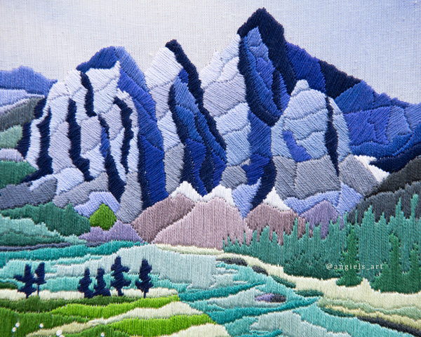 Storm Mountain Original Embroidery