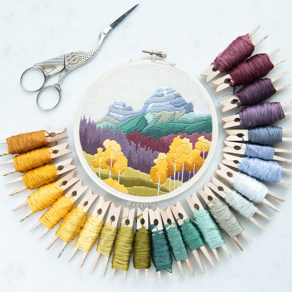 Crowsnest Mountain DIY Embroidery Kit