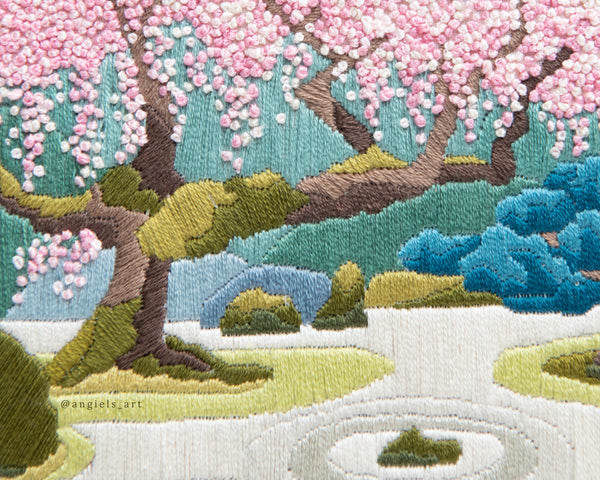 Japanese Garden DIY Embroidery Kit