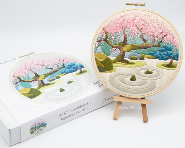 Japanese Garden DIY Embroidery Kit