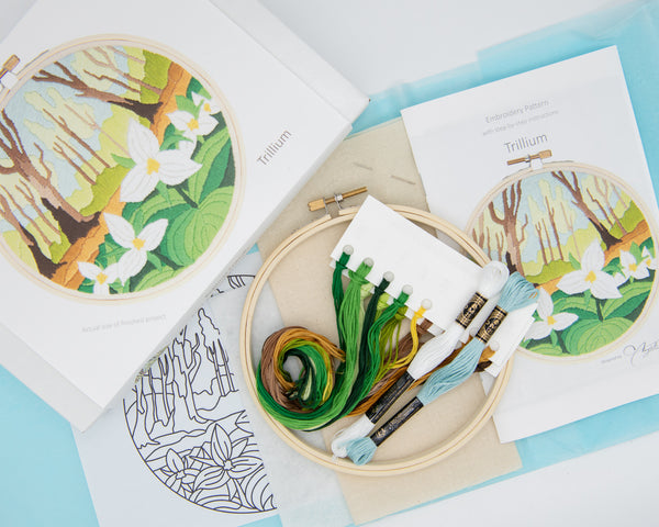 Trillium DIY Embroidery Kit