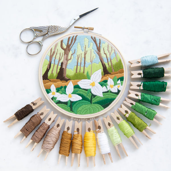 Trillium DIY Embroidery Kit