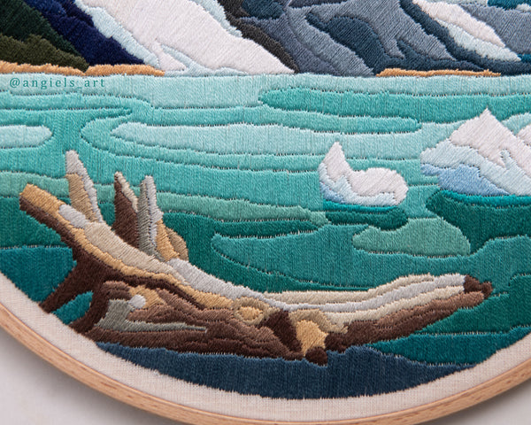 Berg Lake Original Embroidery