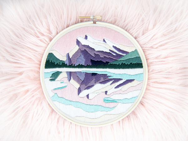 Mount Rundle DIY Embroidery Kit