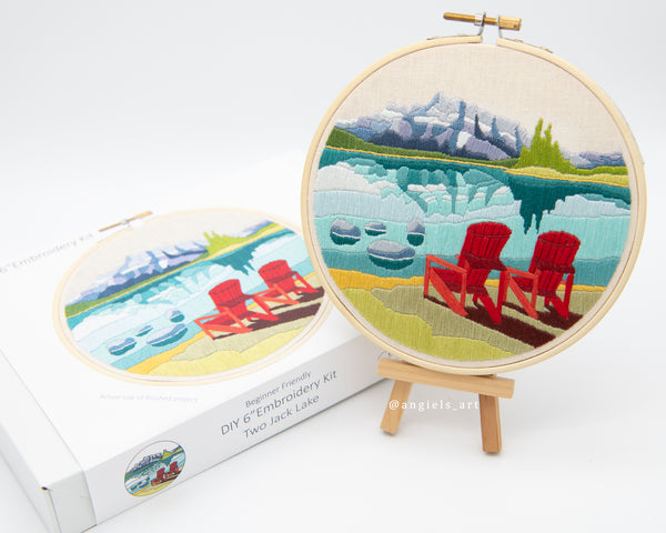 Two Jack Lake DIY Embroidery Kit