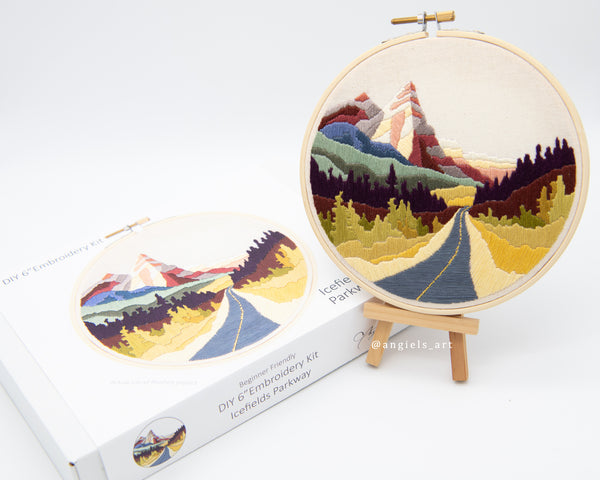 Icefields Parkway DIY Embroidery Kit