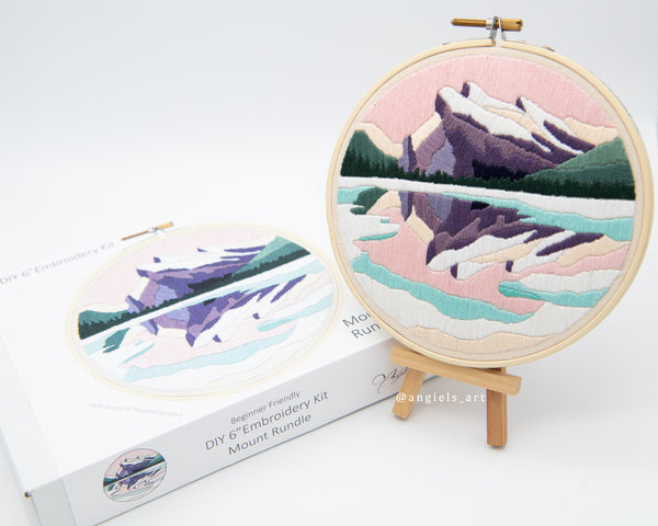 Mount Rundle DIY Embroidery Kit