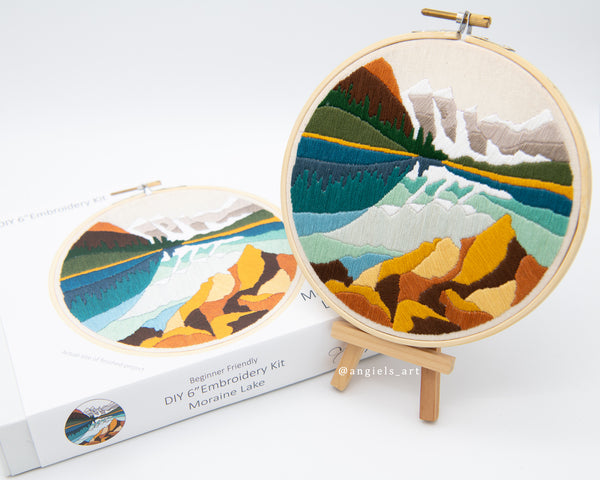 Moraine Lake DIY Embroidery Kit