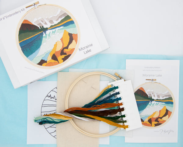 Moraine Lake DIY Embroidery Kit