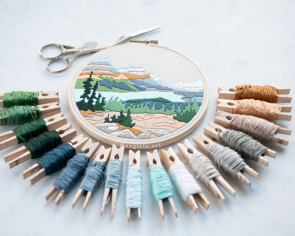 Peyto Lake DIY Embroidery Kit