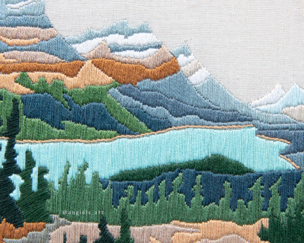 Peyto Lake DIY Embroidery Kit