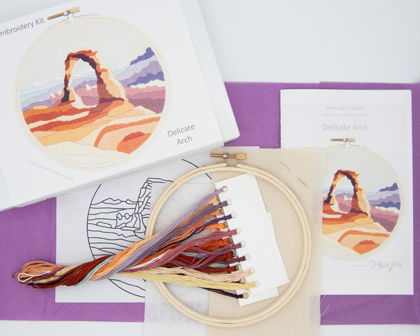 Delicate Arch DIY Embroidery Kit