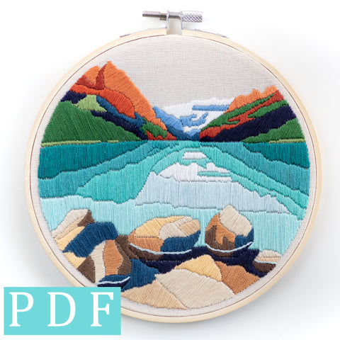 Lake Louise Embroidery PDF Download