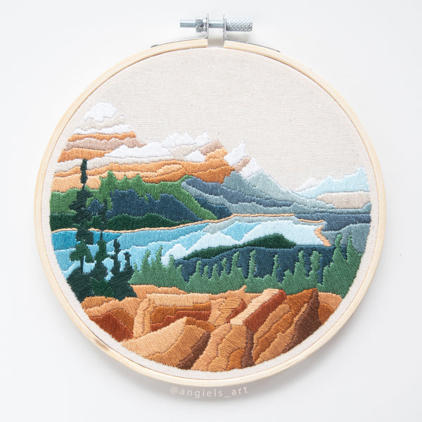 Peyto Lake DIY Embroidery Kit