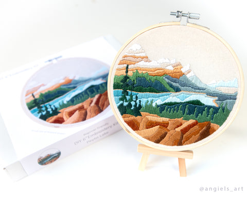 Peyto Lake DIY Embroidery Kit