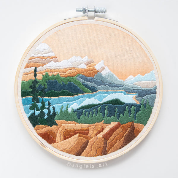 Peyto Lake DIY Embroidery Kit