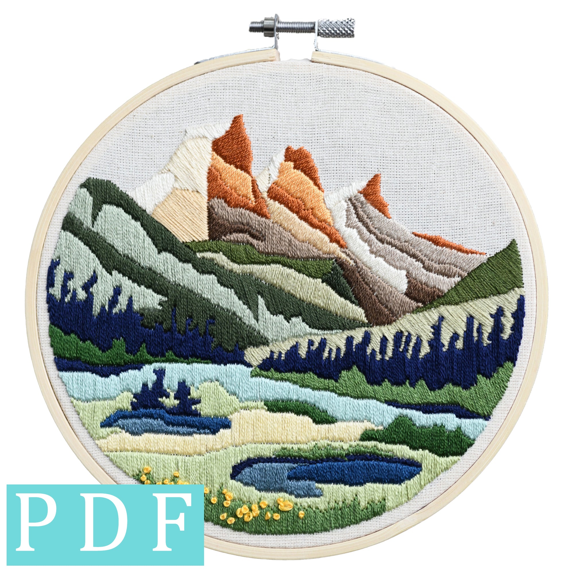 Three Sisters Summer Embroidery PDF Pattern