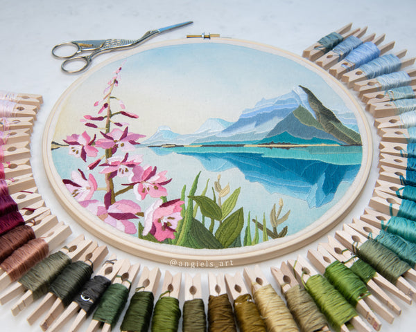 Bow Lake Original Embroidery