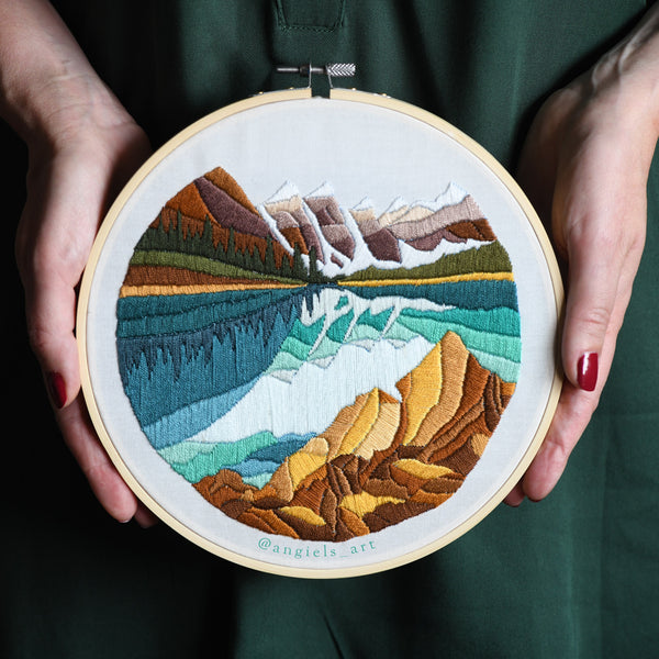 Moraine Lake Original Embroidery