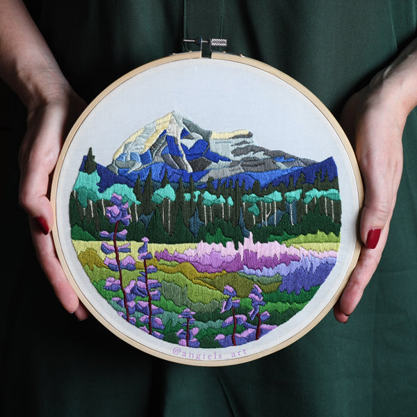 Mount Robson Original Embroidery
