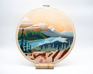 Peyto Lake Original Embroidery