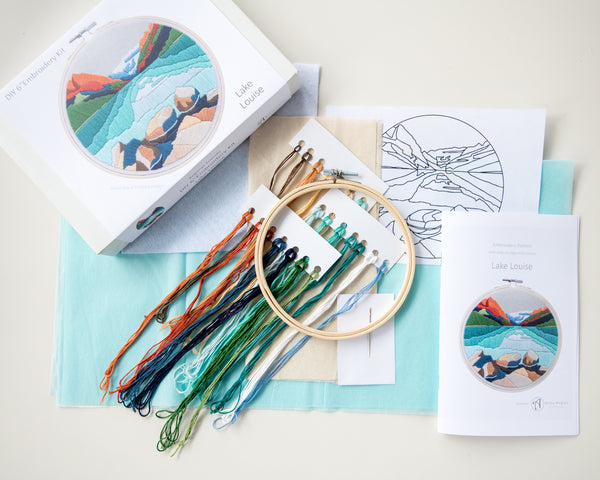 Lake Louise  DIY Embroidery Kit