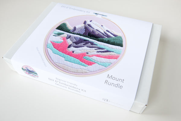 Mount Rundle DIY Embroidery Kit