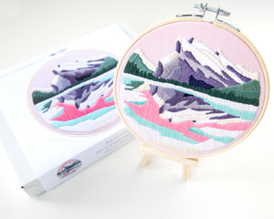 Mount Rundle DIY Embroidery Kit