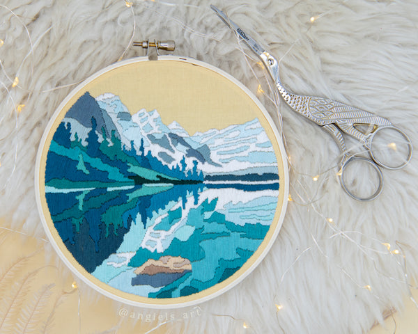 Moraine Lake - First Snow DIY Embroidery Kit