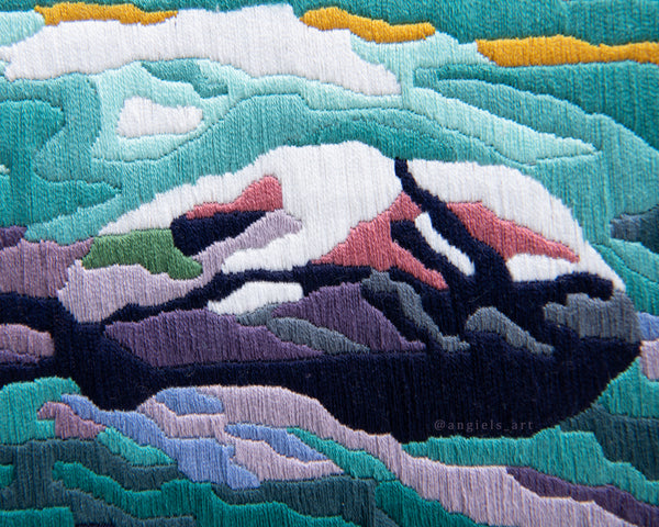 Skoki Lakes Original Embroidery