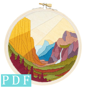 Yosemite Embroidery PDF Pattern