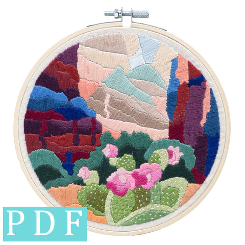 Zion Canyon Embroidery PDF Download